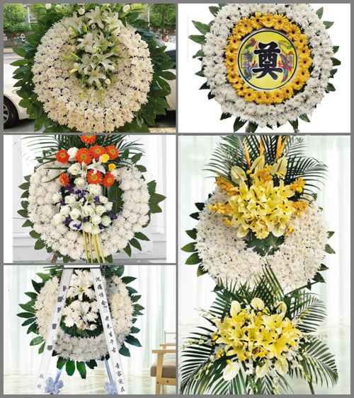 上海崇明区港沿镇骏马村花圈速递